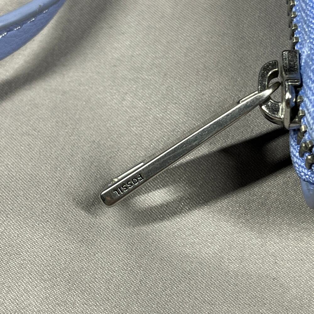 Fossil Faye String Wallet Crossbody Lavender With… - image 2